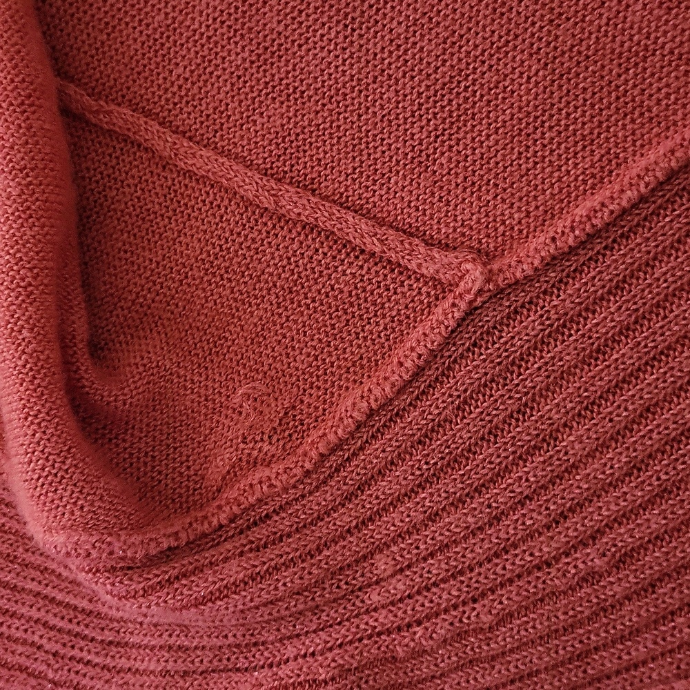 EUC Relativity women's hot coral metallic cover shirt cape, XL - Picture 7 of 7